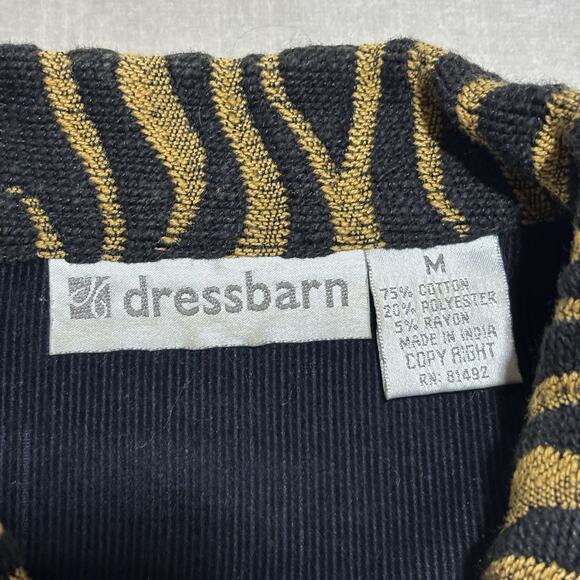 Vintage Dressbarn Jungle Safari Animal Zebra Pattern Vest Medium Statement Artsy - Picture 3 of 6